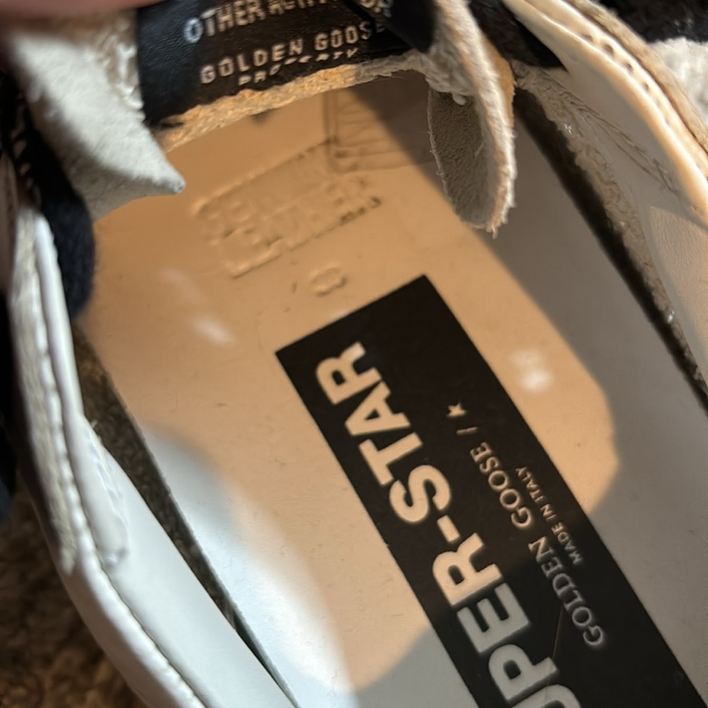 Golden goose white superstar sneakers with logo laces - Picture 6 of 10